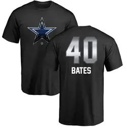 Bill Bates Dallas Cowboys Men's Black by Midnight Mascot T-Shirt -