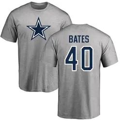 Bill Bates Dallas Cowboys Youth Gray Name & Number Logo T-shirt -