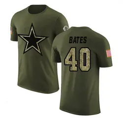 Bill Bates Dallas Cowboys Youth Legend Olive Salute to Service T-Shirt