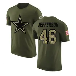 Malik Jefferson Dallas Cowboys Youth Legend Olive Salute to Service T-Shirt