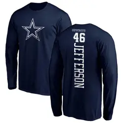 Malik Jefferson Dallas Cowboys Youth Navy Backer Long Sleeve T-Shirt -