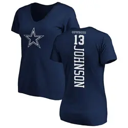 Tyron Billy-Johnson Dallas Cowboys Women's Navy by Backer T-Shirt -