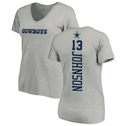 Tyron Billy-Johnson Dallas Cowboys Women's by Backer Slim Fit T-Shirt - Ash