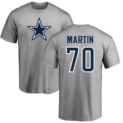 Zack Martin Dallas Cowboys Men's Gray Name & Number Logo T-shirt -