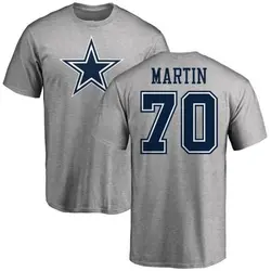 Zack Martin Dallas Cowboys Men's by Name & Number Logo T-Shirt - Ash