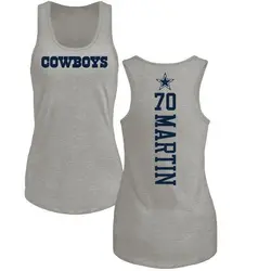 Zack Martin Dallas Cowboys Women's by Backer Tri-Blend Tank Top - Ash